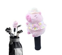 Housses De Tête De Driver De Golf - Design en Peluche Animale avec Coussin,Housse De Club Numérotée 3 Et 5,Accessoire De Golf pour Hommes Femmes Sport Cadeau Vacancies Temps De Départ