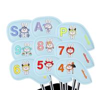 Housses de tête de Golf - 9 Pièces Motif Lapin de Pâques Style Constellation | Housses de tête pour Driver,pour Hommes Femmes Petite Amie Mère Père Grand-père Passionnés de