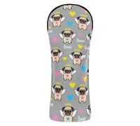 Housses de tête de golf en cuir de qualité supérieure avec étiquette numérotée pour conducteur, bois de parcours hybride, ange, carlin, amour