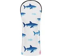 Housses de tête de golf imperméables avec étiquettes numérotées pour conducteur, bois de parcours hybride, baleine côtière, chien de mer, requins mignons de style kawaii