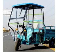 Housses de Tricycle pour Rangement extérieur, Bâche de Tricycle électrique, auvent de pare-brise à 3 roues, résistant aux intempéries Toutes Saisons(Blue A,110CM/43.3IN)