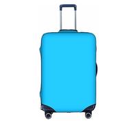 Housses de valise bleu clair de couleur unie avec imprimés de personnalité tendance, adaptés pour une utilisation professionnelle et extérieure, blanc, M