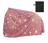 Housses de vélo de montagne brillantes et brillantes - Rose violet et doré - Étanche - Pour extérieur
