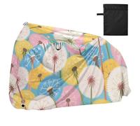 Housses de vélo imperméables colorées en forme de pissenlits avec trous de verrouillage pour intérieur et extérieur, convient à la plupart des capa para moto
