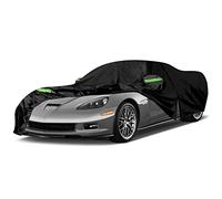 Housses de voiture imperméables de rechange pour Corvette C6 2005-2013, 6 couches, toutes saisons, avec fermeture éclair de porte pour protection contre la neige, la pluie, la poussière, la grêle (C6)