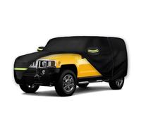 Housses de Voiture imperméables pour Hummer H2 SUV 2002-2009 (Noir) 210T personnalisées, 6 Couches, très résistantes, imperméables, Protection Contre Les intempéries