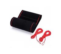 Housses de Volant de Voiture de Course de Sport à Coudre à la Main Housses de Volant en Cuir suédé à Faire soi-même universelles Couvre Volant Voiture(CA248-BR)