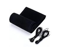 Housses de Volant de Voiture de Course de Sport à Coudre à la Main Housses de Volant en Cuir suédé à Faire soi-même universelles Couvre Volant Voiture(CA248-BBK)