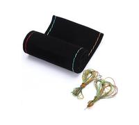 Housses de Volant de Voiture de Course de Sport à Coudre à la Main Housses de Volant en Cuir suédé à Faire soi-même universelles Couvre Volant Voiture(CA248-BC)