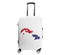 Housses De Voyage Pour Valises - Housse De Valise - Matériau Élastique De Qualité Supérieure - Impression Amusante Et Élégante Du Drapeau De Cuba - Petit Moyen Grand Ou Très Grand