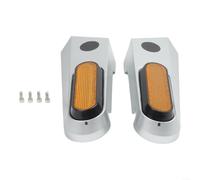 Housses décoratives de roue arrière pour scooter Xiaomi 5PRO - Ensemble de protection élégant avec réflecteurs jaunes, en plastique, adaptés pour les côtés gauche et droit, facile à installer