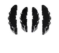 Housses D'étrier de Frein 4 ou 2 pièces - Cache-étriers de freins 3D en ABS pour voiture Compatible avec Audi, BMW, Mercedes-Benz, Volkswagen Couvercle d'étrier de frein(4Pcs M and S Black)