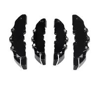 Housses D'étrier de Frein 4 ou 2 pièces de protections d'étriers freins 3D en ABS pour voiture, compatibles avec Dodge, Jeep, Lexus et Renault Couvercle d'étrier de frein(4Pcs M and S Black)