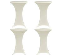 Housses élastiques de table Ø 60 cm Crème 4 pcs vidaXL vidaXL