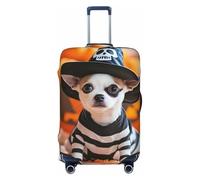 Housses élastiques pour bagages de voyage Motif chapeau de sorcière Halloween Protection élastique pour bagages 45,7 à 81,3 cm, noir, X-Large
