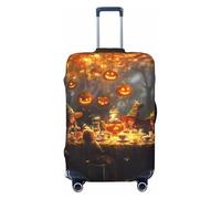 Housses élastiques pour valises d'Halloween, sorcière, citrouille, fête, voyage, 45,7 à 81,3 cm, noir, S