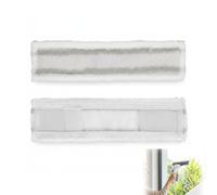 Housses en microfibre nettoyeur de vitres 27,5 x 7 cm 2 pièces, compatibles avec Kärcher WV1 WV2 WV5, lavette bonnettes réutilisables pour nettoyage vitre, miroir, carrelage, sans traces