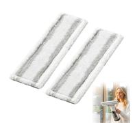 Housses en Microfibre Rechange pour Nettoyeur de Vitres Compatible avec Kärcher WV1 WV2 WV5, Chiffons en Microfibre Lavette pour Lave Vitre Karcher Bonnettes Accessoire pour Vitres et Miroirs 2pcs