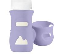 Housses en silicone de qualité alimentaire - Pochettes à lait résistantes à la chaleur pour verre de 120 ml et 240 ml | Parfait pour l'alimentation des jeunes P