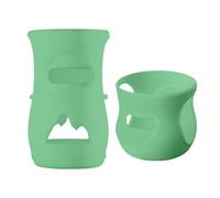 Housses En Silicone Pour Biberons En Verre 2 Pièces Couvercles Pour Bouteilles De Lait En Verre 120ml 240ml Isothermes Protection Anti Casse Isolation Chaud Froid Manchon Isolant Pour Nouveau Nés