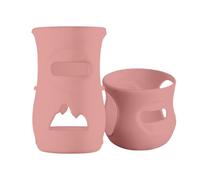 Housses En Silicone Pour Biberons En Verre,Couvercles Pour Bouteilles De Lait En Verre,Isothermes Sans BPA,Protection Anti-Casse & Isolation Chaud/Froid,Manchon Isolant Pour Nouveau-Nés Et