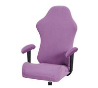 Housses épaisses for Chaise de Jeu d'ordinateur de Bureau, Extensible, inclinable, Protection for Chaise de Jeu de Course, avec Housse d'accoudoir(Light Purple)