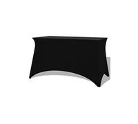 Housses extensibles pour table 2 pièces 120 x 60,5 x 74 cm Noir