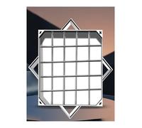 Housses invisibles personnalisables pour fosses septiques, couvercles carrés de 100 cm avec cadre pour allées, patios et autoroutes, couvertures d'accès robustes (80 x 80 cm)