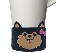 Housses isolantes en silicone pour tasses à café, avec motifs d'animaux mignons - Couvercle de protection pour boissons chaudes et tasses - Pour la maison, le café, le bureau, les vacances, les