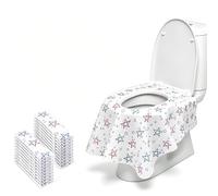 Housses jetables pour siège de toilettes, lot de 30 housses pour siège de toilettes portables pour l'apprentissage de la propreté des tout-petits et pour adultes (Star Style)
