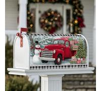 Housses magnétiques de boîte aux lettres en forme de camion rouge, pour décorations extérieures, 53,3 x 64,9 cm
