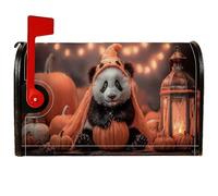 Housses magnétiques de boîte aux lettres panda, décoration de jardin et de cour, 53,3 x 64,9 cm, orange