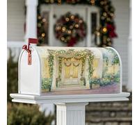 Housses magnétiques de boîte aux lettres pour porte, guirlandes lumineuses de Noël pour décoration de jardin et extérieur, 53,3 x 64,9 cm