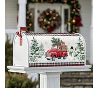 Housses magnétiques pour boîte aux lettres de Noël, bonhomme de neige, arbres de Noël, décoration de jardin, terrasse, 45,7 x 53,3 cm
