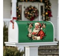 Housses magnétiques pour boîte aux lettres du Père Noël, cloches, cadeaux festifs, pour décoration de jardin extérieur, 53,3 x 64,9 cm