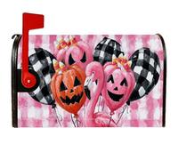 Housses magnétiques pour boîte aux lettres motif oiseau tropical, ballons festifs d'Halloween, jack-O'-Lanterne, pour décoration de porche, 53,3 x 64,9 cm