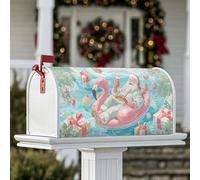 Housses magnétiques pour boîte aux lettres motif oiseau tropical, cadeaux festifs et fantaisistes de Père Noël, décorations de boîte aux lettres pour décoration de jardin, cour, 45,7 x 53,3 cm