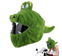 Housses Moto Crocodile - Étui Rigide Amusant et Pratique | Couverture Casque Universelle Protection Véhicule pour Famille Amis Partenaire Adolescent Fille Fils Mari Épouse Balade Voyage Stockage