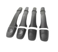 Housses Poignée Porte Compatible Avec Toyota Pour Previa 1998 1999 2000 2001 2002 2003 2004 2005 Couvercle Bol Poignée Porte Voiture Carbone Brillant Style Garniture(Chrome)