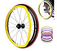 Housses Poignées Poussée Pour Fauteuil Roulant 24/20 Po/22 Po, Poignées De Poussée En Silicone Pour Mains Courantes De Fauteuil Roulant Adulte, Accessoires Roues Une Arrière(Yellow,20in)