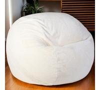 Housses Pouf en Velours sans Remplissage Épaissi Doux Lavable Couleur Unie Fermeture Glissière Extensible Style Moderne Salon Patio Chambre Bureau Adolescents Adulte,H,90 * 55cm