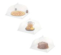 Housses pour aliments, Couverture Mesh 3pcs Pop-up Pliable Haute Densité Plusieurs Tailles