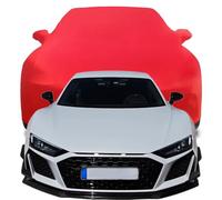 Housses pour Auto pour Audi R8 GT V10（620hp） 2021 2022 2023 2024, Coton Stretch Respirant Bâche Voiture Complète Protection pour Garage Indoor Auto Show,Red