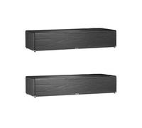 Vidaxl Housses Pour Chaise Longue 2 Pcs 12 ?illets 205x75x40 Cm Pe