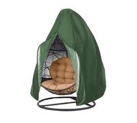 Housses pour fauteuils Egg, Housse de protection noire for chaise de patio, balançoire, protection anti-poussière avec fermeture éclair(Green 115x190cm)
