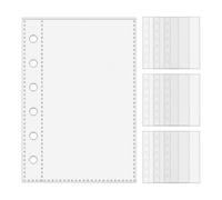 Housses pour feuilles | 10 pièces Format Classeur à anneaux transparents Recharges - Cache-documents transparents pour bureau administratif Projet Manager Éducateurs Enseignants Artistes