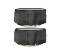 Vidaxl Housses Pour Meubles De Jardin 2 Pcs 10 Oeillets Ø260x90 Cm Rond