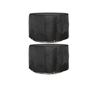 Vidaxl Housses Pour Meubles De Jardin 2 Pcs 6 Oeillets Ø125x75 Cm Rond