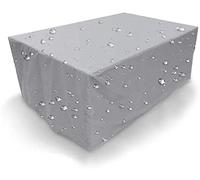 Housses Pour Meubles De Jardin Housse de protection anti-poussière for meubles en tissu Oxford, 72 tailles, for Table rotin, Cube, chaise(Silver,325x208x58cm)