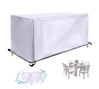 Housses pour Mobilier de Jardin Exterieur Impermeable 140x72x72cm Bache protection Table Exterieur pour Tous Les Temps 420D Tissu Oxford Housse Table de Jardin avec Boucle Coupe Vent